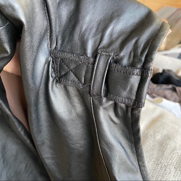 Black Faux Leather Vest - Picture 6 of 10